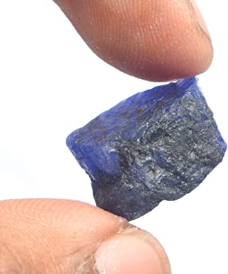 Photo 3 of  Blue Sapphire Gem 14.00 Ct Certified Natural Blue Sapphire, Rough Healing Crystal Sapphire