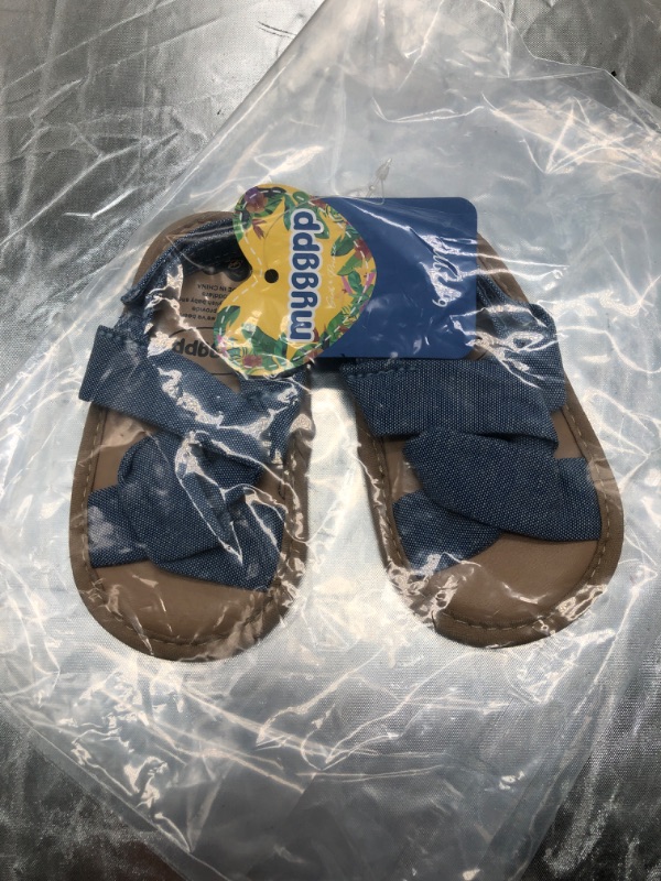 Photo 6 of GAISUM Baby Girls Sandals Premium Soft Sole Infant Indoor Slippers Open Toe Comfort Toddler Summer Princess Dress Shoes(C/Blue,6-12 months)