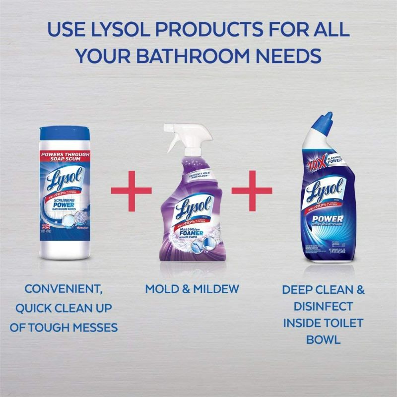 Photo 5 of Lysol Mold & Mildew Remover with Bleach 32 Fl Oz. ( Pack Of 3 )