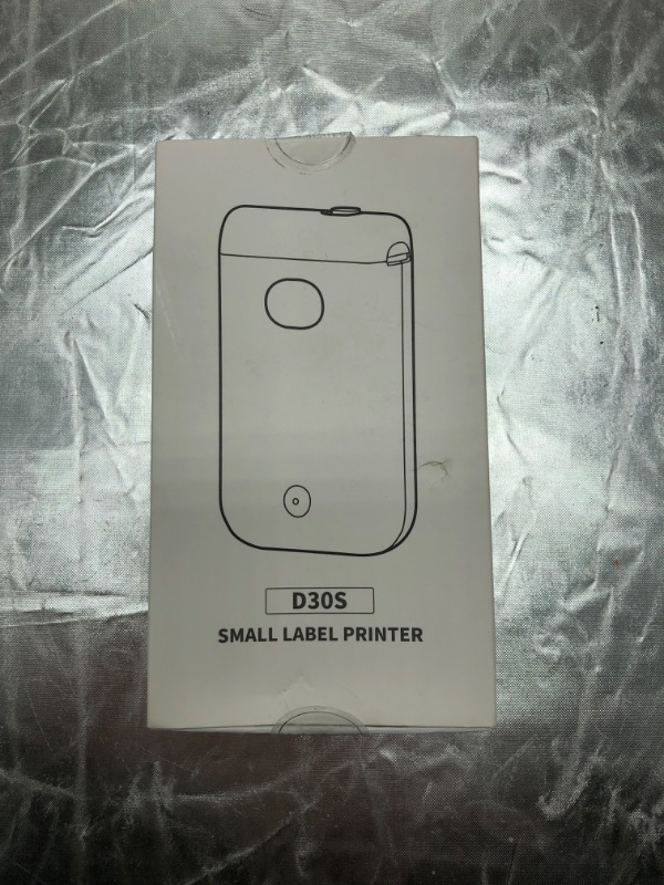 Photo 1 of D30S Label Maker,Smart Bluetooth Label Maker with 1 Roll Adhesive Label Thermal Paper,Portable Mini Thermal Label Printer for Smartphone Tablet,Easy to Use for Office,Home,Organization (White)