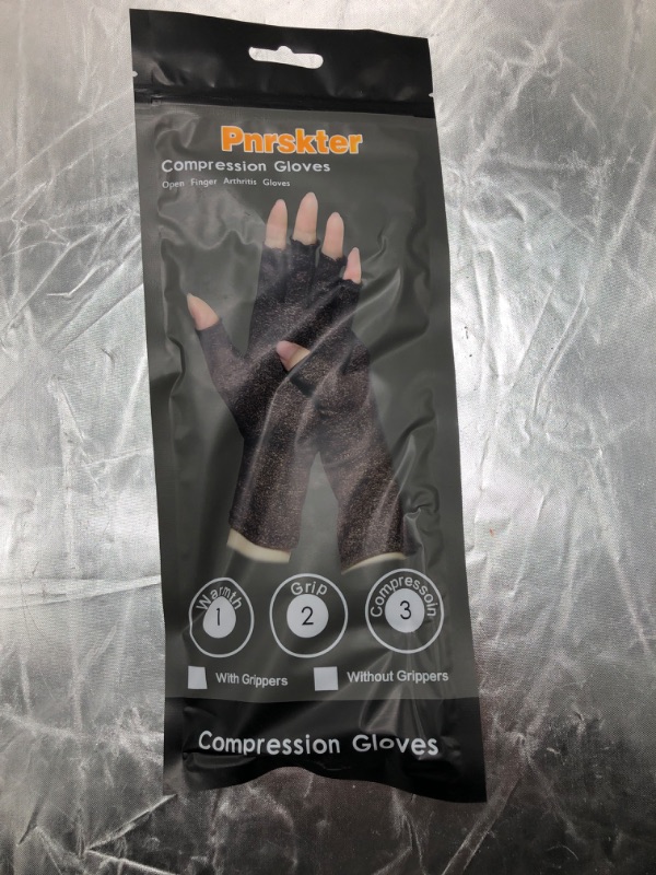 Photo 1 of Arthritis Gloves,New Material, Compression for Arthritis Pain Relief Rheumatoid Osteoarthritis and Carpal Tunnel, Premium Compression & Fingerless Gloves (Dark Gray, XL)