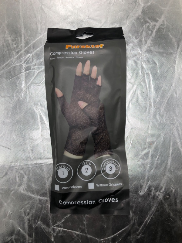 Photo 9 of Arthritis Gloves,New Material, Compression for Arthritis Pain Relief Rheumatoid Osteoarthritis and Carpal Tunnel, Premium Compression & Fingerless Gloves (Dark Gray, XL)