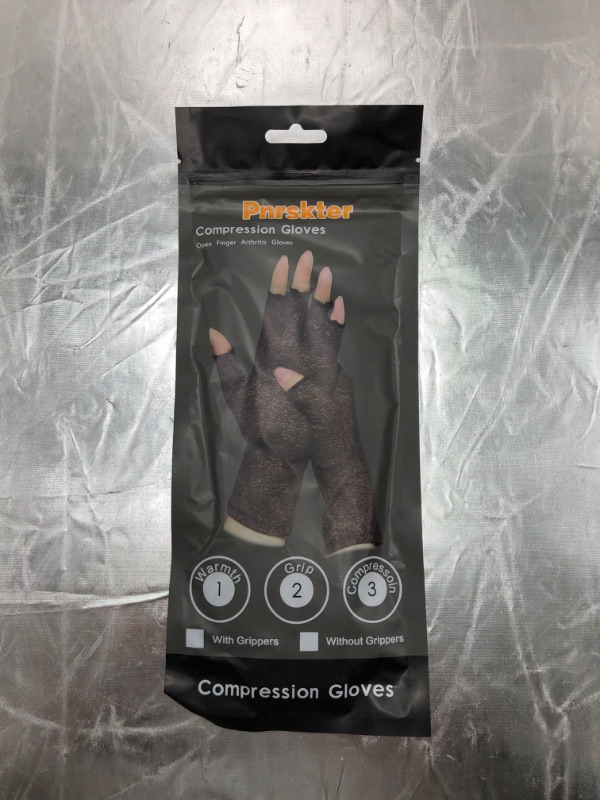 Photo 9 of Arthritis Gloves,New Material, Compression for Arthritis Pain Relief Rheumatoid Osteoarthritis and Carpal Tunnel, Premium Compression & Fingerless Gloves (Dark Gray, XL)