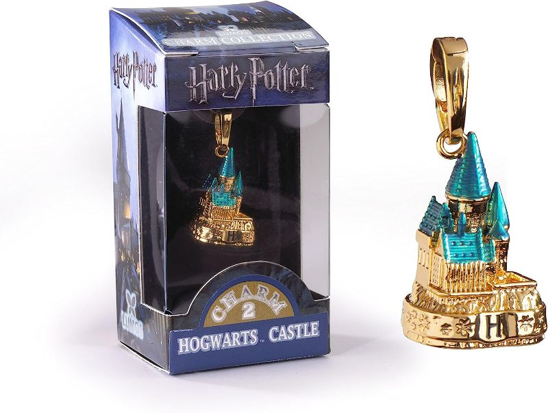 Photo 1 of The Noble Collection Lumos Harry Potter Charm No. 2 - Hogwarts Castle (Gold Plated)