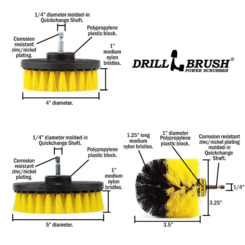 Photo 1 of Bathroom Accessories - Drill Brush - Shower Cleaner - Shower Curtain - Bathtub - Bath Mat - Sink - Tile - Grout Cleaner - Porcelain - Fiberglass - Cast Iron - Tub - Flooring