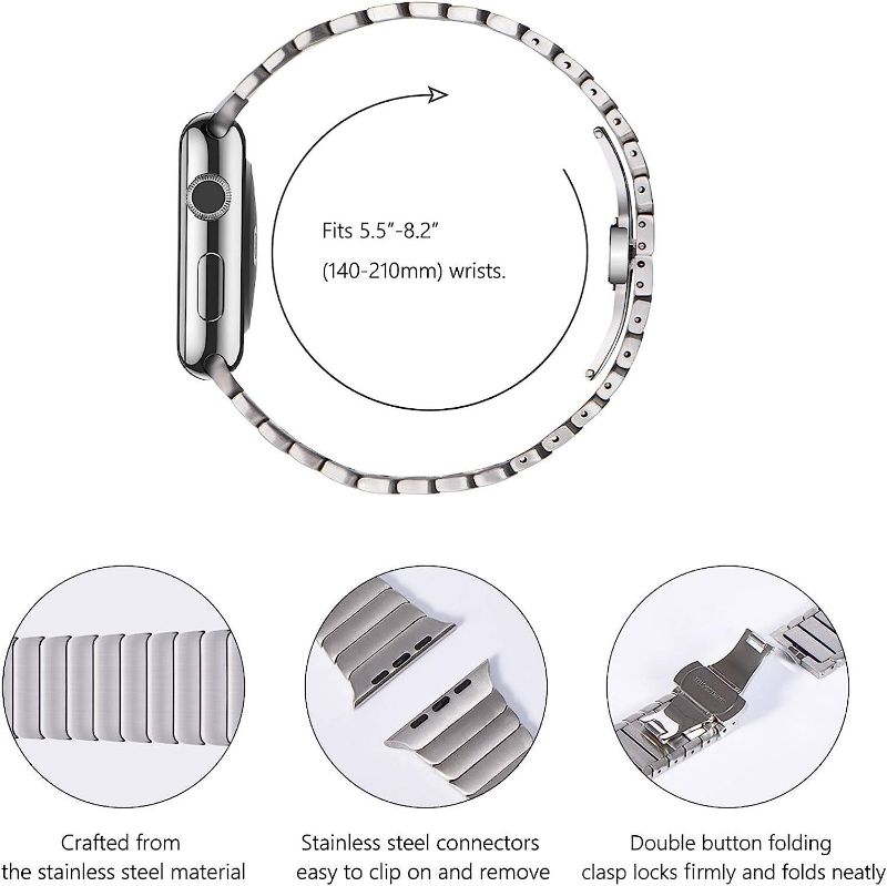 Photo 5 of NewWays Metal Band Compatible with Apple Watch Band