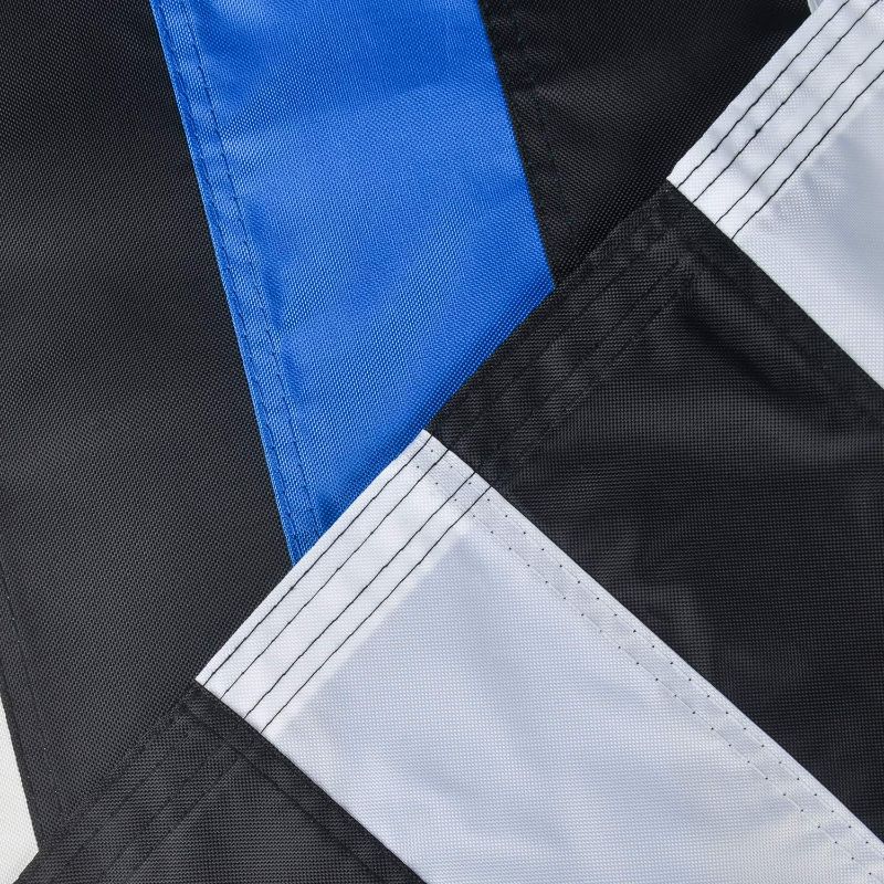 Photo 5 of Thin Blue Line Flag, 3x5 FT Blue line Flag Made in US, with Embroidered Stars, Sewn Stripes, Brass Grommets, UV Protection, 300D Nylon Black White and Blue