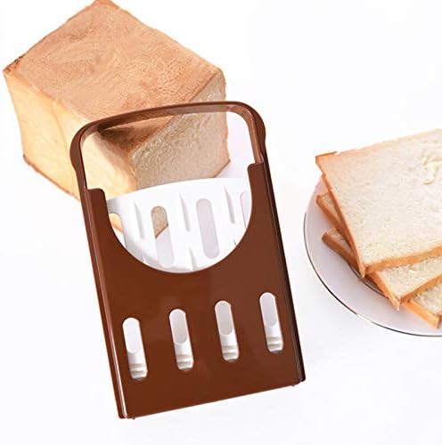 Photo 2 of Bread Slicer, Bread Bake Bread Slicer Cutter, Foldable Bread Slicer Compact Bread Slicing Guide,Kitchen Accessories,Bread Machine Bread Maker for Homemade Bread Bagel Loaf Sandwich