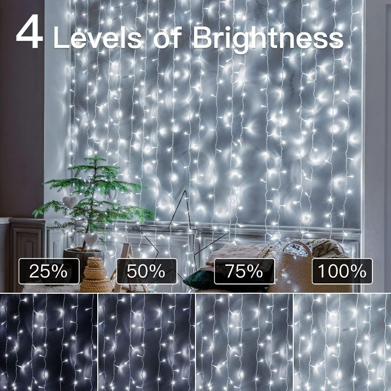 Photo 6 of Ollny Christmas Lights Outdoor 800LED/262ft - Cool White Super Long Christmas Tree Light with 8 Modes Timer Remote,Waterproof Plug in Fairy String Lights for Indoor Xmas House Outside Yard Decorations Cool White 800LED