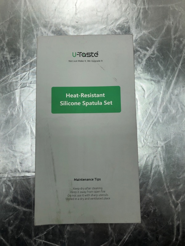 Photo 2 of U-Taste Silicone Spatula Set with 600 Degrees Fahrenheit Heat Resistant (Teal/Aqua Sky)