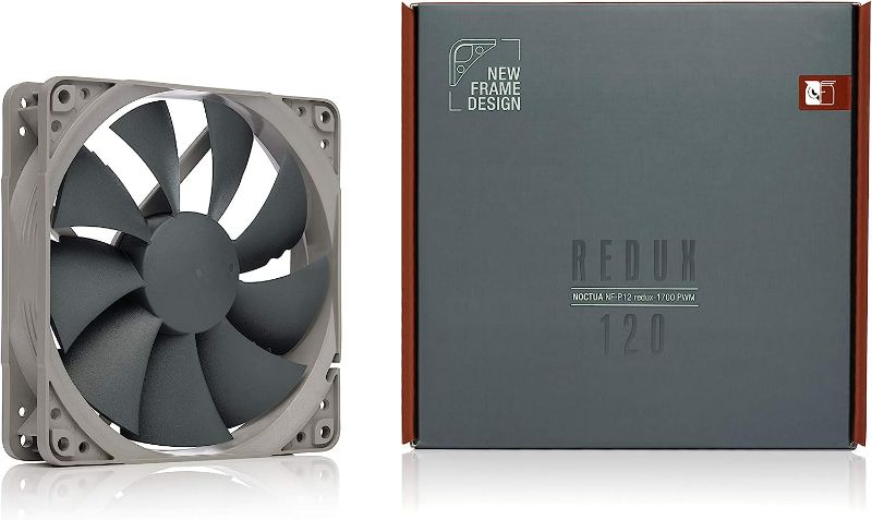 Photo 2 of Noctua NF-P12 redux-1700 PWM, High Performance Cooling Fan, 4-Pin, 1700 RPM (120mm, Grey)