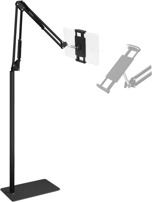 Photo 1 of Floor iPad Stand and Holder, Mefetop Floor Stand for Tablet iPhone and iPad Adjustable Height up to 55 inches