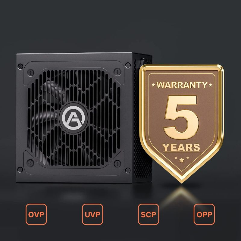 Photo 5 of ARESGAME AGV Series 750W Power Supply, 80 Plus Bronze Certified, Semi Modular Power Supply, 5 Year Warranty