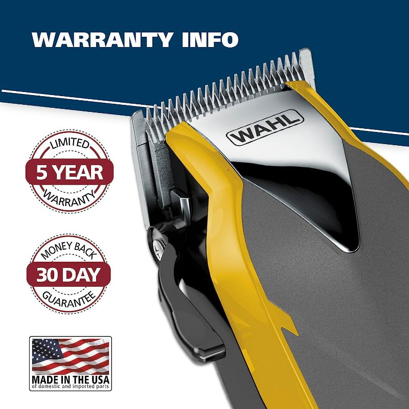 Photo 8 of Wahl Fade Cut Corded Clipper Haircutting Kit for Blending & Fade Cuts with Extreme-Fade Precision Blades, Heavy Duty Motor, Secure-Snap Attachment Guards, & Fade Lever for Home Haircuts - Model 79445