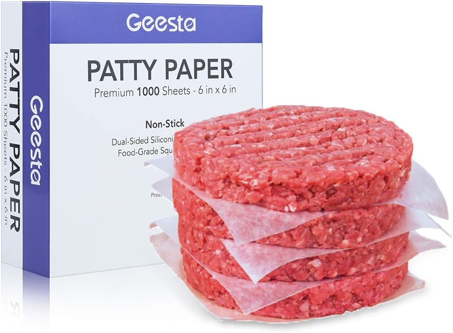 Photo 1 of Geesta Burger Patty Papers for 6 Inch Burger Press (1000 pcs) Hamburger Round Separators Lunch Meat Patty Paper for Outdoor Blackstone Griddle Grill BBQ Barbecue