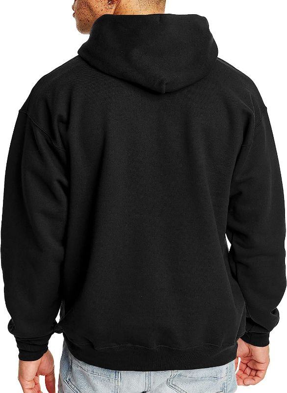 Photo 3 of Hanes Men’s Ultimate Cotton Heavyweight Pullover Hoodie Sweatshirt ( Black)