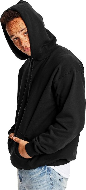 Photo 4 of Hanes Men’s Ultimate Cotton Heavyweight Pullover Hoodie Sweatshirt( Medium, Black)