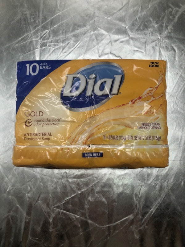 Photo 3 of Dial Nutriskin Moisturizing Glycerin or Antibacterial or Deodorant Bar Soap, Gold Antibacterial Deodorant, (10 Count of 4 oz Bars) , 10 Count (Pack of 1)