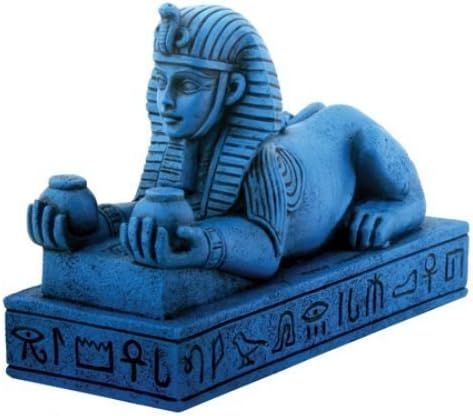 Photo 1 of Blue Amenhotep III Sphinx Egyptian Figure Collectible