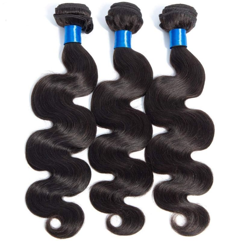 Photo 2 of Cranberry Hair Unprocessed Peruvian Virgin Hair Body Wave One Bundle Virgin Human Hair Extension Weave Natural Black Color Hair ( 28 Inch )