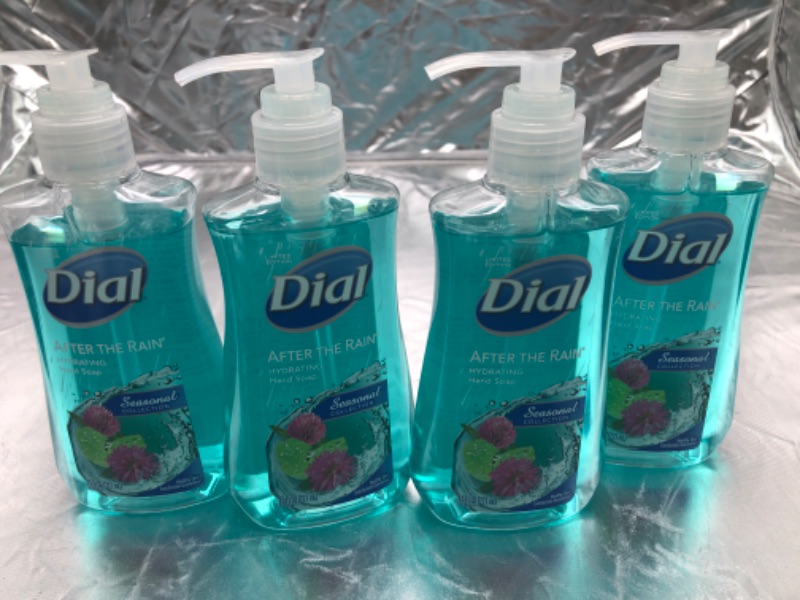 Photo 2 of ( 4 Pack ) Dial Seasonal Collection Hand Soap, with Moisturizer, Antibacterial ( After The Rain ) - 7.5 fl oz
