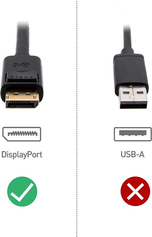 Photo 7 of Cable Matters [VESA Certified] 6 ft DisplayPort Cable 1.4, Support 8K 60Hz, 4K 144Hz (DisplayPort 1.4 Cable) with FreeSync, G-SYNC and HDR for Gaming Monitor, PC, RTX 3080/3090, RX 6800/6900 and More