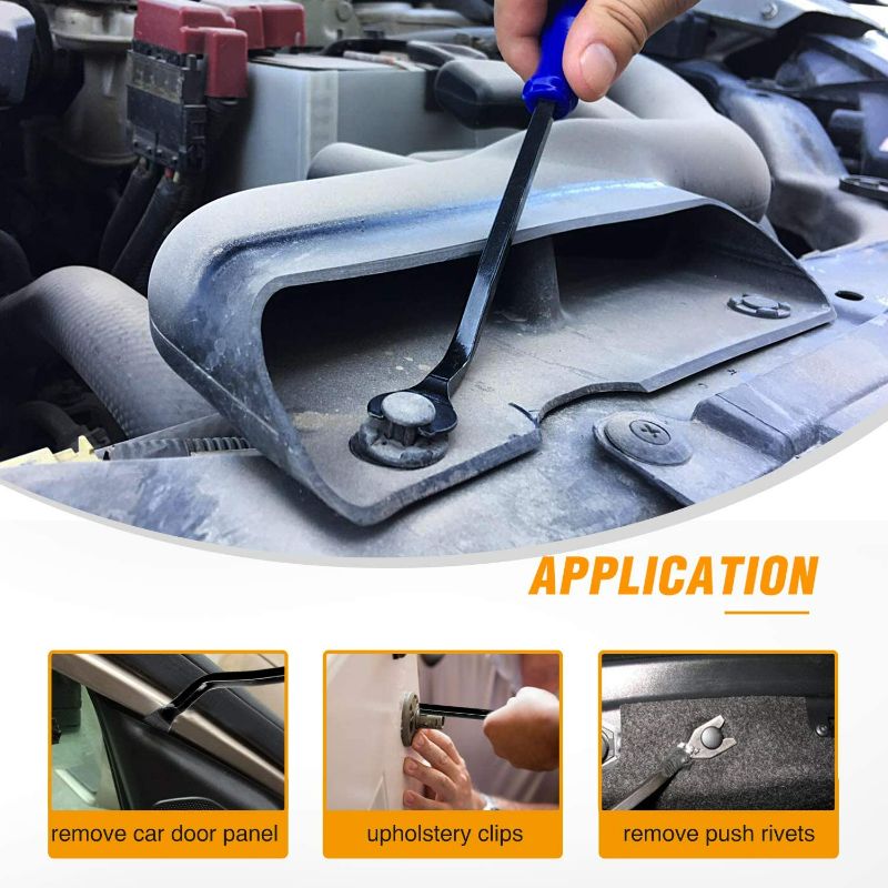 Photo 7 of GOOACC 5PCS Auto Trim Removal Tool Kit No-Scratch Pry Tool Kit for Car Door Clip Panel & Audio Dashboard Dismantle -5PCS