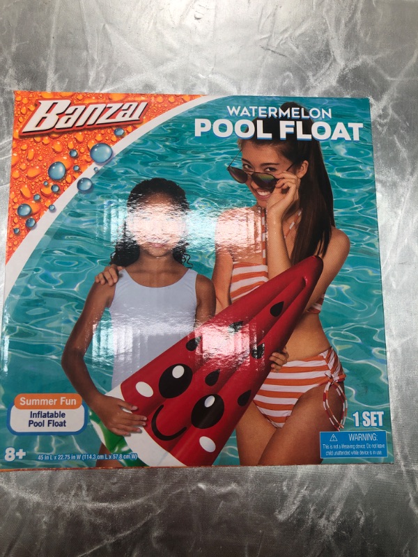 Photo 1 of Banzai Watermelon Pool Float, 1 Repair Patch ( 45in L X 22.75 in W )