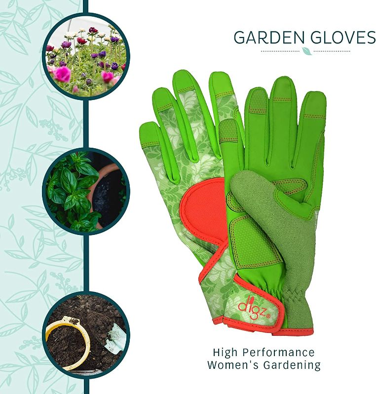 Photo 6 of DIGZ  Signature High Performance Women's Gardening  Gloves with Touchscreen Capable Fingertips ( Size Medium)