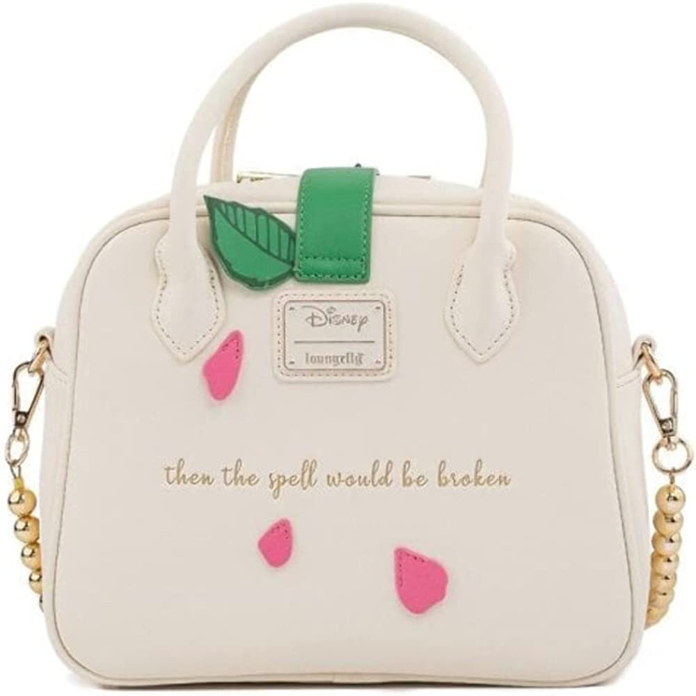 Photo 3 of Loungefly Crossbody Bag Beauty And The Beast Rose Official Disney White