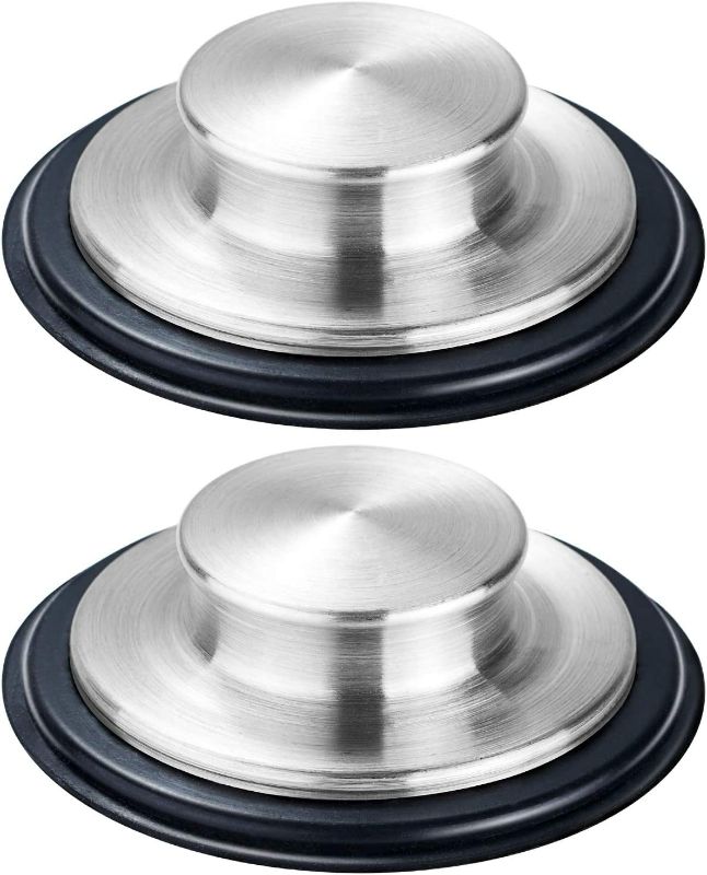 Photo 1 of 2PCS Kitchen Sink Stopper - Stainless Steel, Large Wide Rim 3.35" Diameter - Fengbao