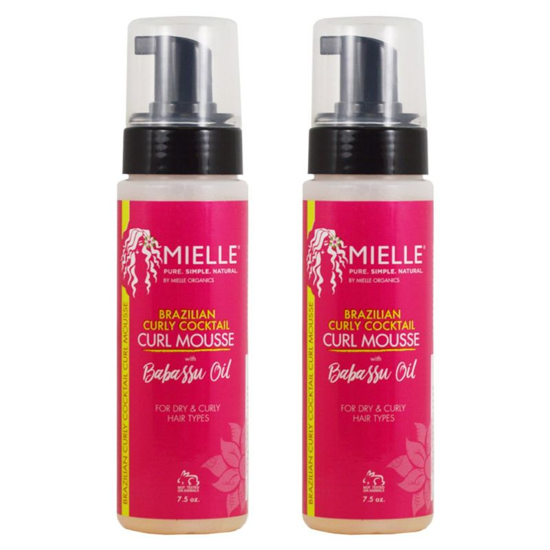 Photo 1 of Mielle Organics Brazilian Curly Cocktail Curl Mousse 7.5oz "Pack of 2"