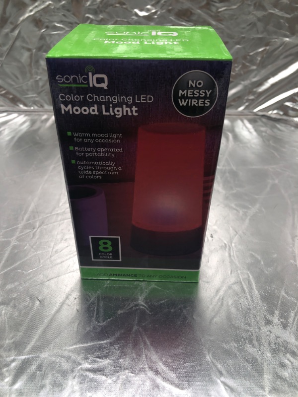 Photo 1 of Soniciq Color Changing Led Mood Light (8 Color Cycle ) No Messy Wires