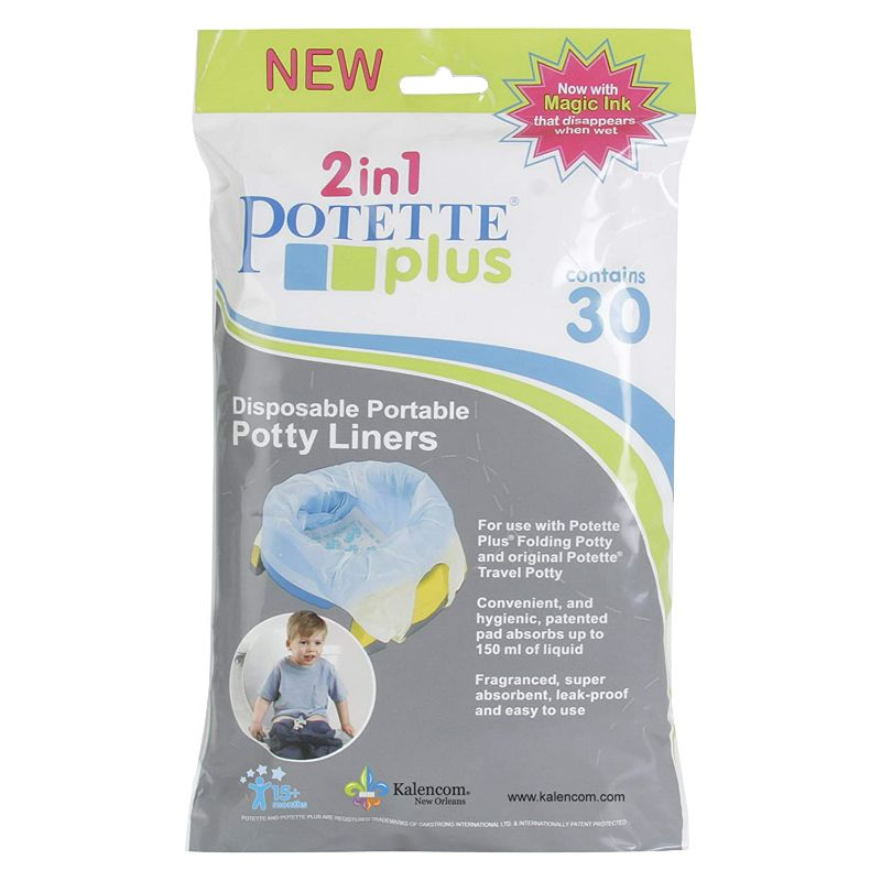 Photo 1 of Kalencom Potette Plus Potty Seat Liners with Magic Disappearing Ink, 30 Count
