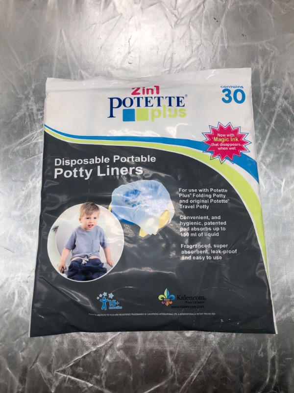 Photo 9 of Kalencom Potette Plus Potty Seat Liners with Magic Disappearing Ink, 30 Count