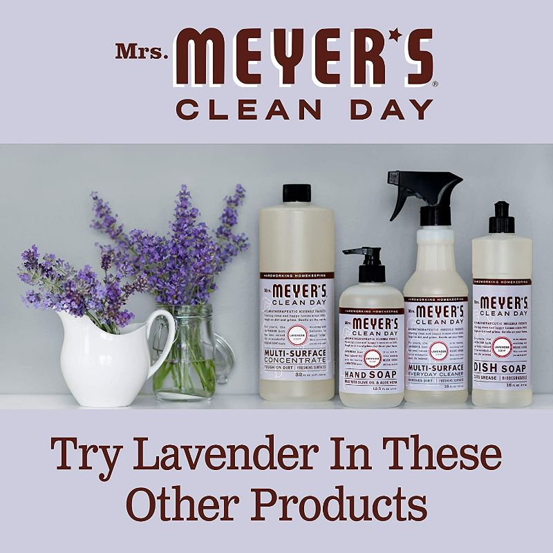 Photo 5 of Mrs. Meyer's Hand Soap, Made with Essential Oils, Biodegradable Formula, Lavender, 12.5 fl. oz - Pack of 3
