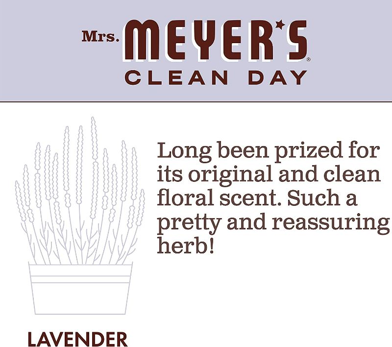 Photo 3 of Mrs. Meyer's Hand Soap, Made with Essential Oils, Biodegradable Formula, Lavender, 12.5 fl. oz - Pack of 3