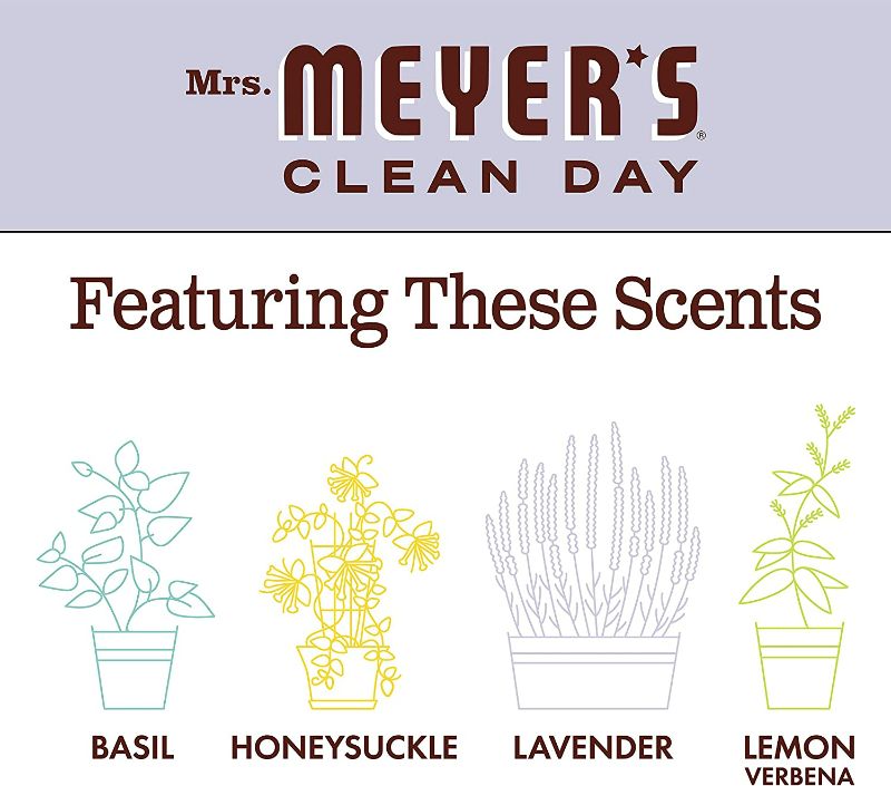 Photo 6 of Mrs. Meyer's Hand Soap, Made with Essential Oils, Biodegradable Formula, Lavender, 12.5 fl. oz - Pack of 3