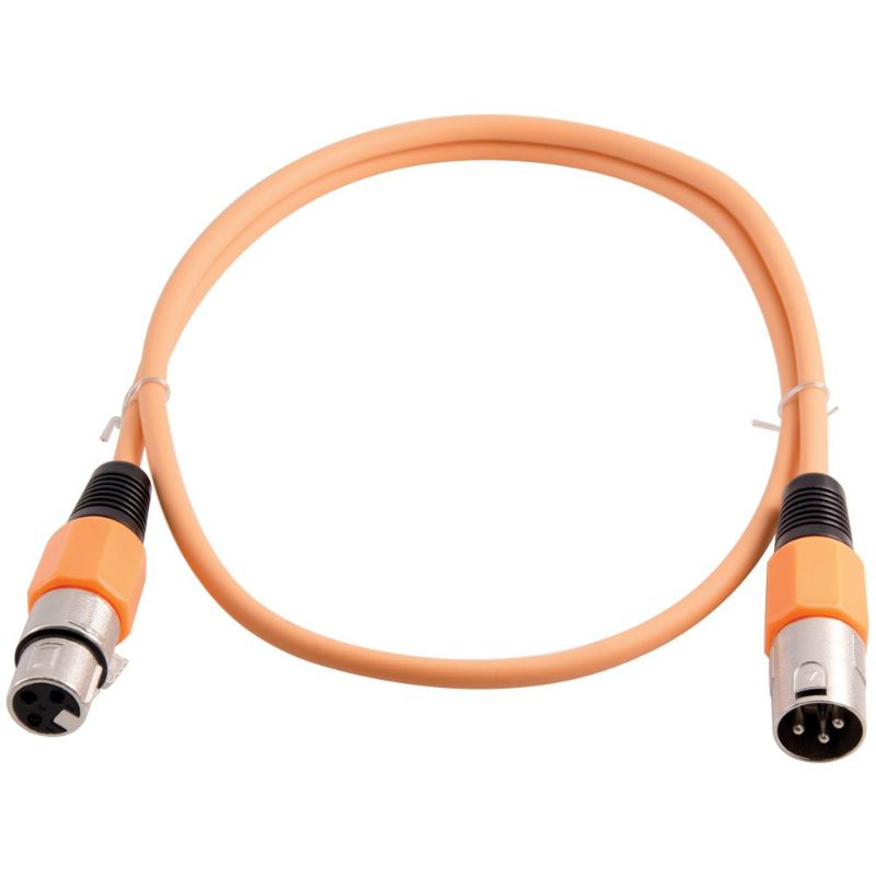 Photo 1 of Grindhouse Speakers - LEXLR-3Orange - 3 Foot Orange XLR Patch Cable - 3 Foot Microphone Cable Mic Cord