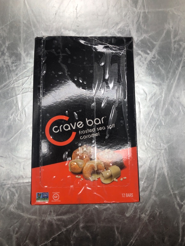Photo 5 of CRAVE BAR - Nutrition Energy Bar, Frosted Sea Salt Caramel, 4g Protein, 7g Fiber, Non-GMO, Gluten-Free (Pack of 12)