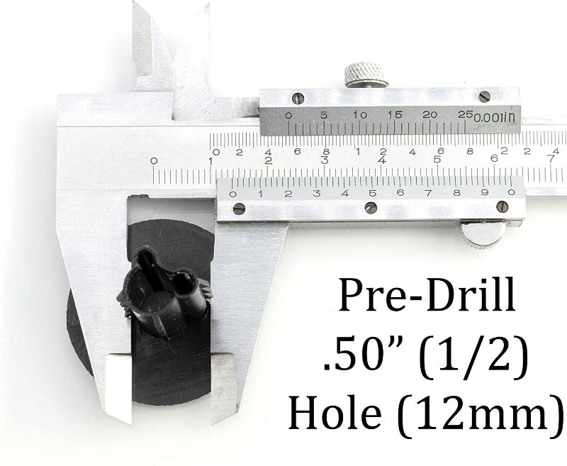 Photo 5 of THE CIMPLE CO Single Feed Thru Bushing - (Black) RG6 Feed Through Bushing (Grommet) Replaces Wallplates (Wall Plates) for Coax Coaxial Cable, Network Cable, CCTV - Indoor/Outdoor Rated - 10 Pack