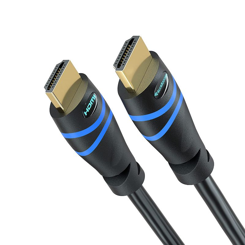 Photo 1 of BlueRigger 4K HDMI Cable 25FT (4K 60Hz HDR, HDCP 2.3, High Speed 18Gbps, in-Wall CL3 Rated) - Compatible with PS5/PS4, Xbox, Roku, Apple TV, HDTV, Blu-ray, PC
