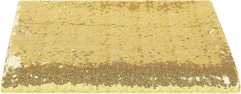 Photo 3 of Sequin Backdrop Photography Background Curtain for Party Decoration (Gold) 4FT*7FT