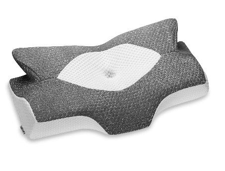 Photo 1 of Elviros Cervical Memory Foam Pillow, Contour Pillows for Neck and Shoulder Pain, Ergonomic Orthopedic Sleeping Neck Contoured Support Pillow for Side Sleepers, Back and Stomach Sleepers (Grey)
