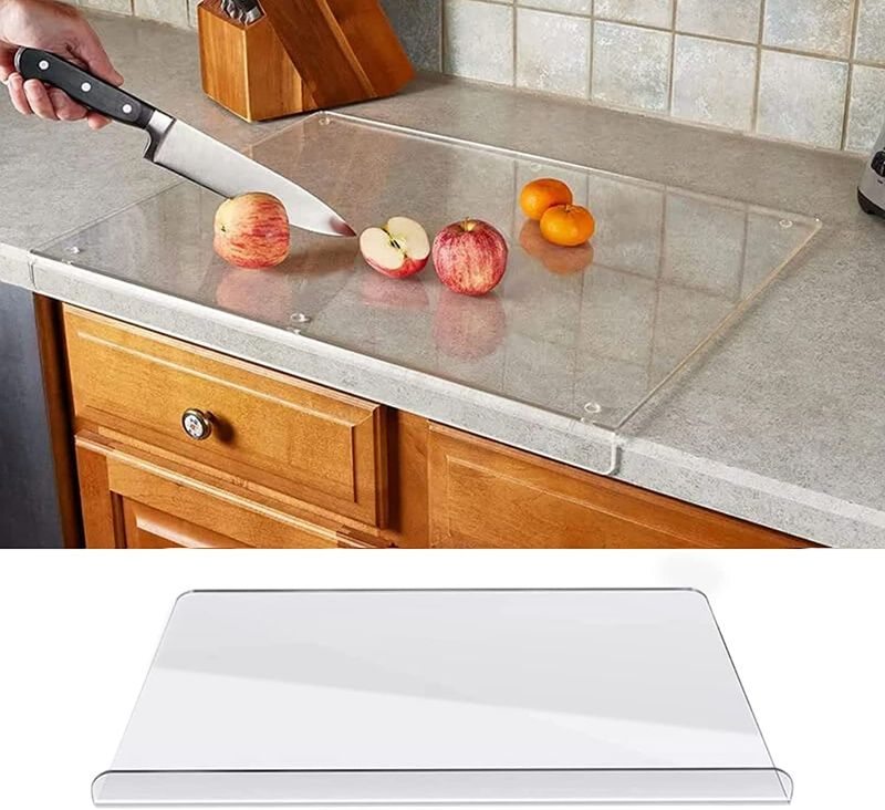 Photo 1 of Acrylic Cutting Boards for Kitchen Counter, 2023 NEW Clear Cutting Board for Kitchen, Acrylic Anti-Slip Transparent Cutting Board with Lip for Counter Countertop Protector Home Restaurant (20x16in)