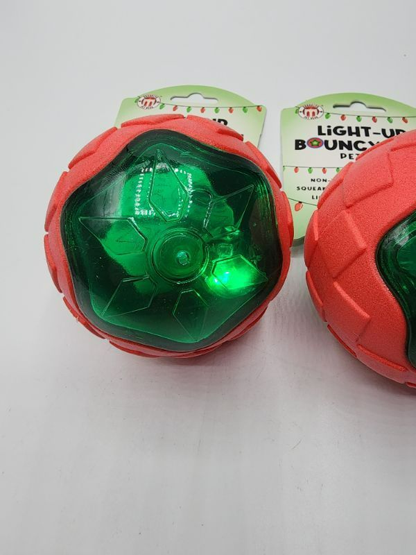 Photo 2 of 2 Pack Light-Up Bouncy Ball For Pet 
