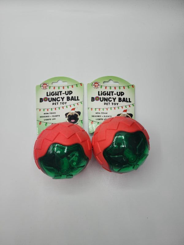 Photo 1 of 2 Pack Light-Up Bouncy Ball For Pet 