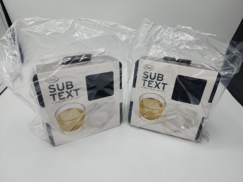 Photo 2 of 2Pack Genuine Fred SUBTEXT Ice Mold, one size, Black