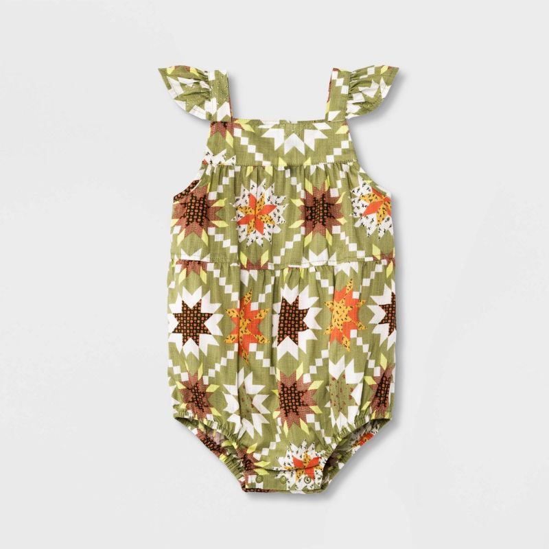 Photo 1 of Baby Girls' Floral Quilt Romper - Cat & Jack™ 12M
