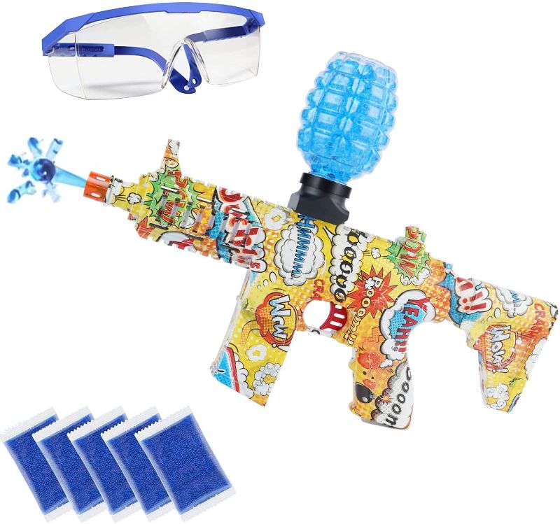 Photo 1 of EMERBU Splatter Gel Ball Blaster Mini-HK416 with 10000 Gel Beads, Backyard Fun and Outdoor Activities-Fighting Shooting Games for Kids, Adults, Boys and Girls Ages 
